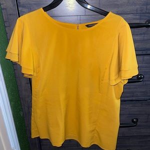 Banana Republic Mustard Yellow Blouse